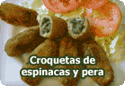Croquetas de espinacas y pera :: receta vegetariana
