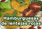 Hamburguesas veganas de lentejas rojas :: receta vegana