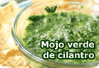 Mojo verde canario de cilantro :: receta vegetariana