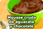 Mousse cruda de aguacate y chocolate :: receta vegana