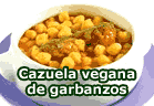Cazuela vegana de garbanzos :: receta vegetariana