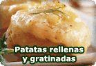 Patatas rellenas gratinadas :: receta vegana