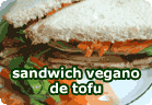 Sandwich vegano de tofu :: receta vegetariana