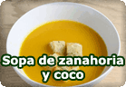 Sopa de zanahoria y coco :: receta vegana