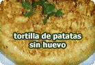 Tortilla de patata vegana (sin huevo) :: receta vegetariana
