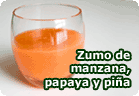 Zumo digestivo de manzana, papaya y piña :: receta vegana